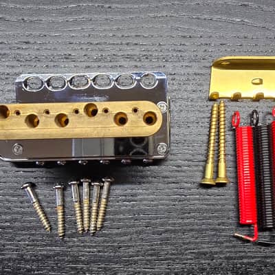 Wilkinson Strat Bridge with Titanium saddles image 7