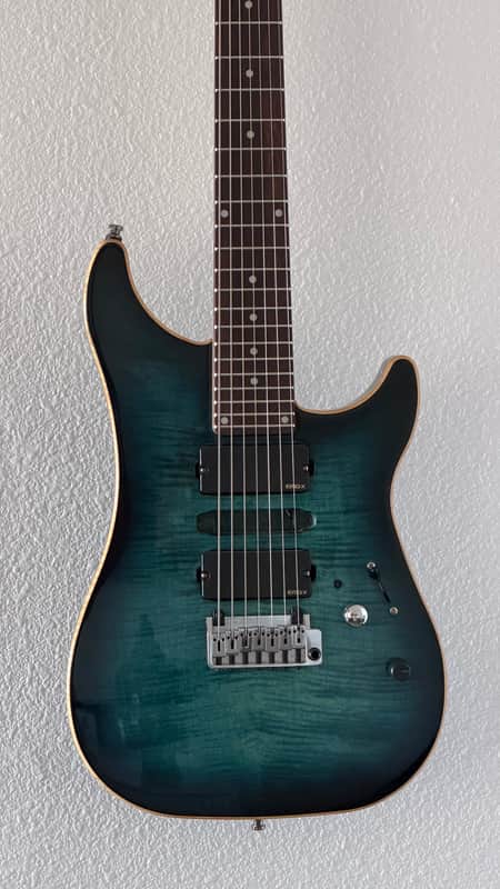 Vigier Excalibur Special 7 2013 - Mysterious Blue modified EMG image 1