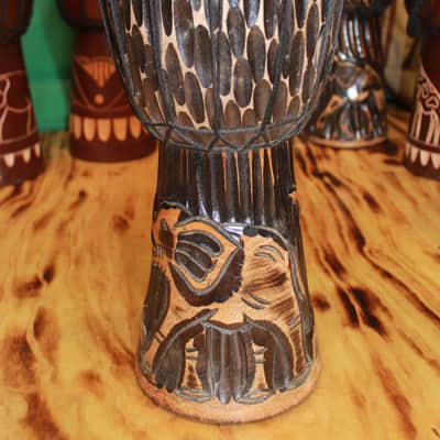 15.125" - 15.75" Handmade Kenyan Djembe's image 6