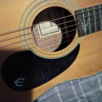 Epiphone PR-325 1988 Natural Acoustic Guitar MIK Rare Headstock Vintage image 5