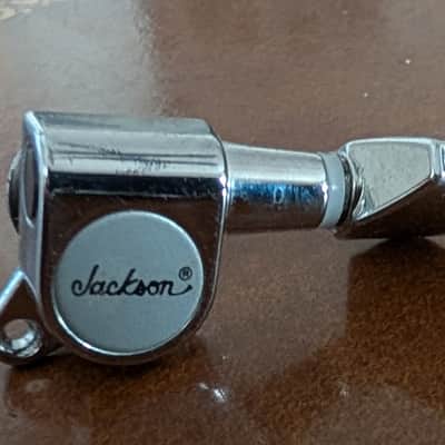 2000's Jackson Chrome Electric Guitar Jin Ho Korea Tuners Tuning Pegs 6 In Line image 2