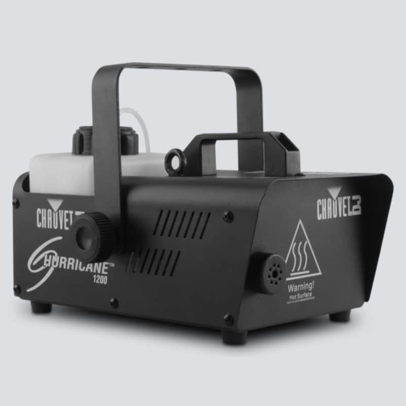 Chauvet Hurricane 1200 Compact and Lightweight Fog Machine w/Timer Remote , Black image 1