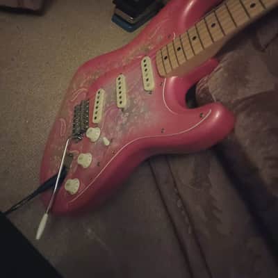 Fender Stratocaster 1985 made in Japan. All original. Paisley Pink. The Pink Panther. image 14