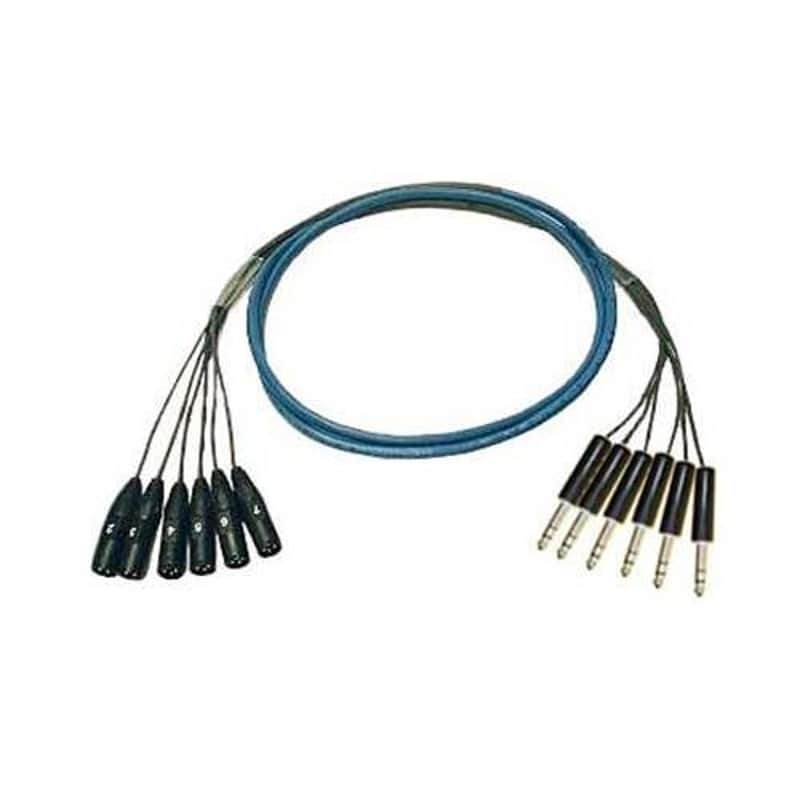 Whirlwind 25' Medusa Multitrack Series 6-Channel XLR Male to 1/4  TRS Male Fanout Snake Cable image 1