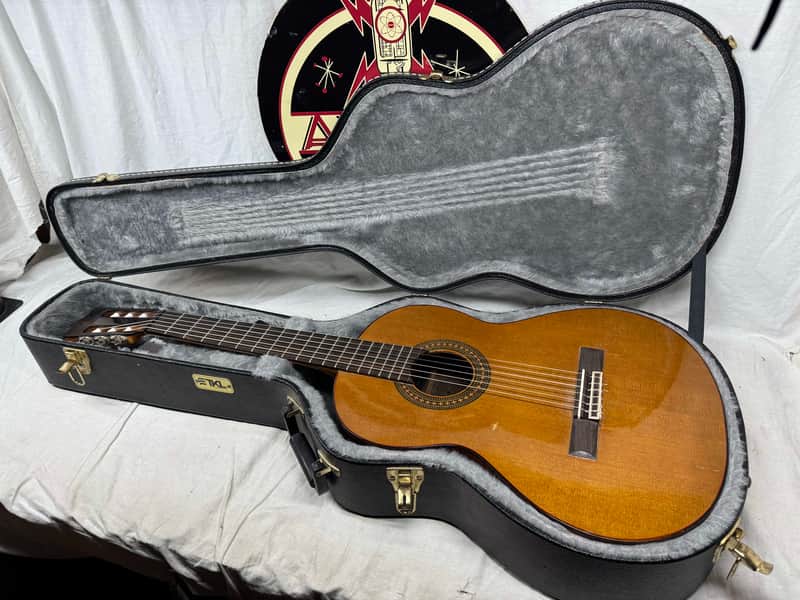 Kevin Mathers Concert Classical Acoustic Guitar - crack/hole in top - with Case 2006 image 1