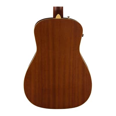 Fender Malibu Player A/E Guitar - Olympic White w/ Walnut FB image 7