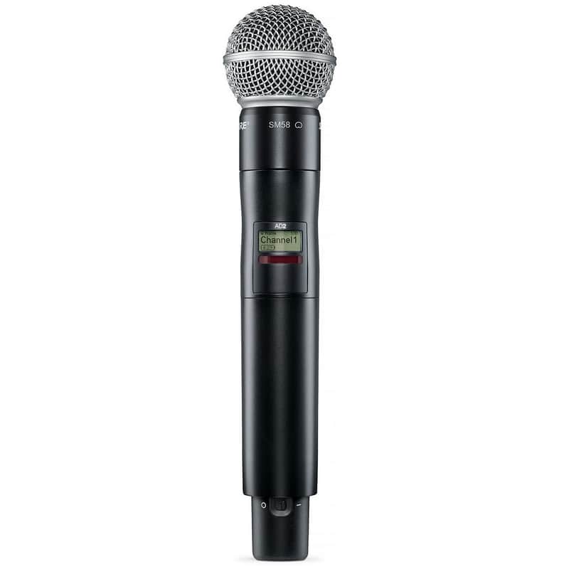 Shure AD2/SM58 Axient Handheld Wireless Microphone Transmitter - G57: 470-608 MHz image 1