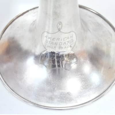 American Standard High Grade Trombone Early 1920s Silver image 11