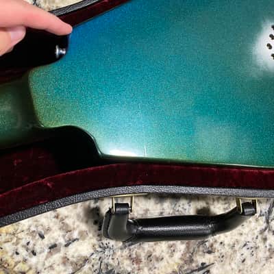 Video! 2002 Gibson '58 Flying V Mahogany Satin Metallic Blue (Aged Green) image 13
