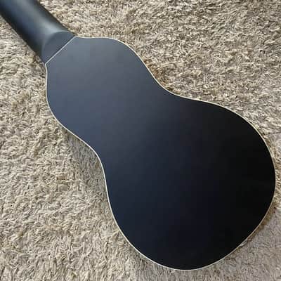 Black Washburn Warrior 34 Inch Acoustic Guitar, Spruce Top Body image 12