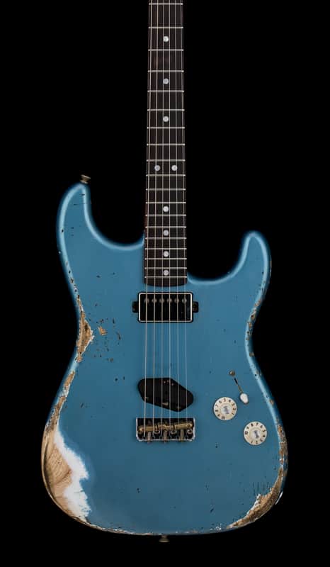Fender Custom Shop 1966 Stratocaster SH Heavy Relic - Faded Aged Lake Placid Blue #88371 image 1