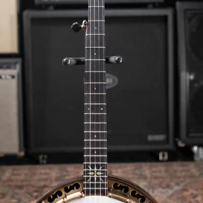 OME Banjos Gold Hill Vintage Alpha 5-String Resonator Banjo with Hardshell Case image 5