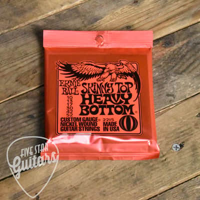 Ernie Ball P02215 Skinny Top Heavy Bottom Electric Guitar Strings 10-52 image 2