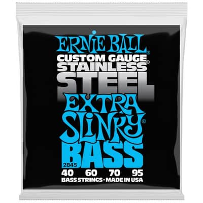 ERNIE BALL 2845 Slinky Bass Extra 40-95 Stainless Steel. Saiten für 4-String E-Bass image 1