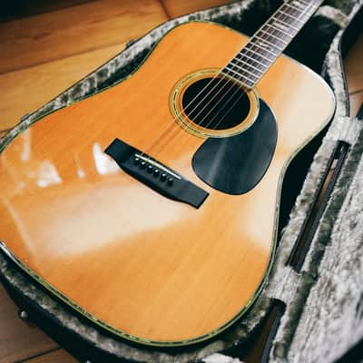 1970s Morris W-50 – Made in Japan | Rare 3-Piece Back | Martin D-45 Style | Good Condition | Hard Case image 3