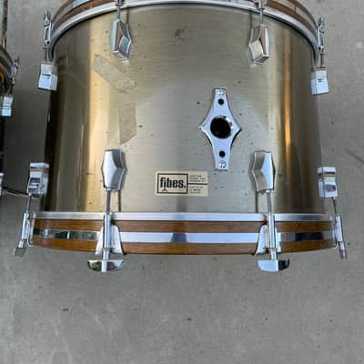 Fibes Bass Drum 22x14 Early 70s - Brass image 2