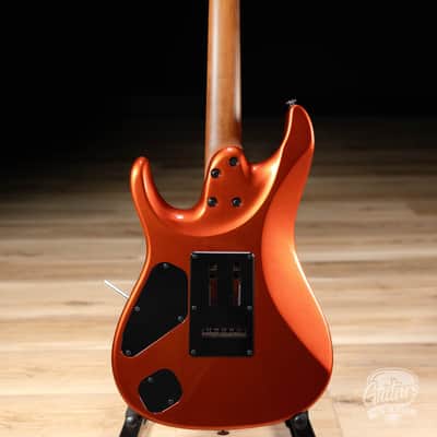 Ibanez AZ2402 Prestige HH Roasted Maple Neck w/ Case – Roadster Orange Metallic image 6