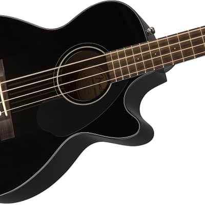 Fender CB-60SCE Acoustic Bass. Laurel FB, Black image 11
