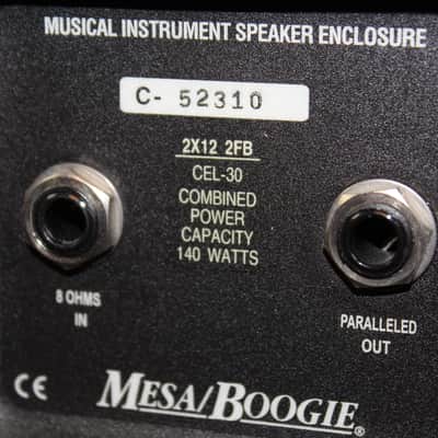Mesa Boogie Custom Shop 2x12 2FB Horizontal Solid Imbuia Hardwood 140W (2003-2005) image 9