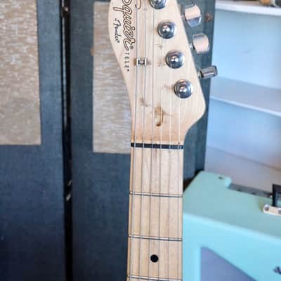 ‘15 Squier Affinity Telecaster Left-Handed with String-Through Bridge Butterscotch Blonde image 5