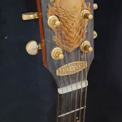 Blueberry LEFT HANDED Acoustic Guitar Grand Concert Mermaid Motif - NEW IN STOCK image 6
