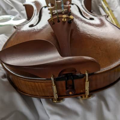 Amati high end copy 7/8 size violin sweet sound pro setup w. case image 4