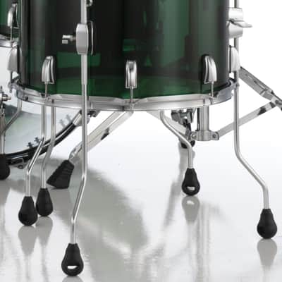 Pearl Crystal Beat Emerald Glass 16x15" Floor Tom Acrylic Drum w/Legs | NEW Authorized Dealer image 2
