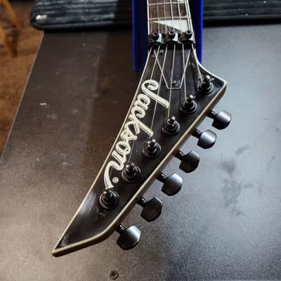 Jackson "Custom Rhinestone" JS32 King V Gloss Black 2019 image 10