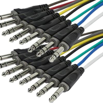 8-Channel 1/4-Inch TRS Male to 1/4-Inch TRS Male Snake Cable - 3 Feet, 26AWG, 8 Balanced Mono and Unbalanced Stereo Lines image 2