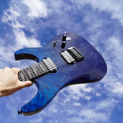 Schecter DIAMOND SERIES Reaper-6 Elite - Deep Ocean Blue 6-String Electric Guitar (2023) image 1