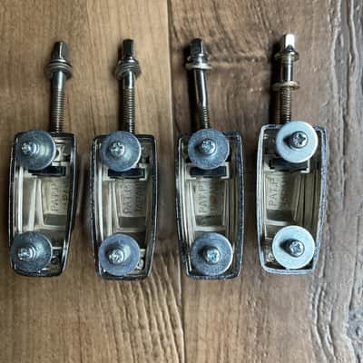 4 Vintage TAMA SWINGSTAR IMPERIALSTAR TOM DRUM LUGS HARDWARE 1980's 80's T-Badge image 8