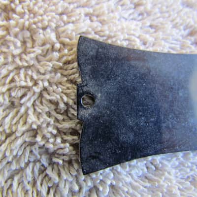 1965 Gibson Truss Rod With Original Screws Vintage Black Single Ply Truss Rod Cover For SG Jr & More image 2