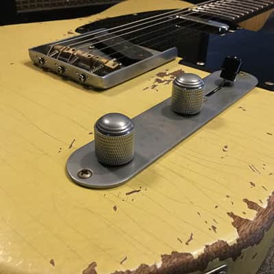 USA Relic Tele Style Electric Guitar Road Worn Yellow Nitro by Nate's Relic Guitars image 8
