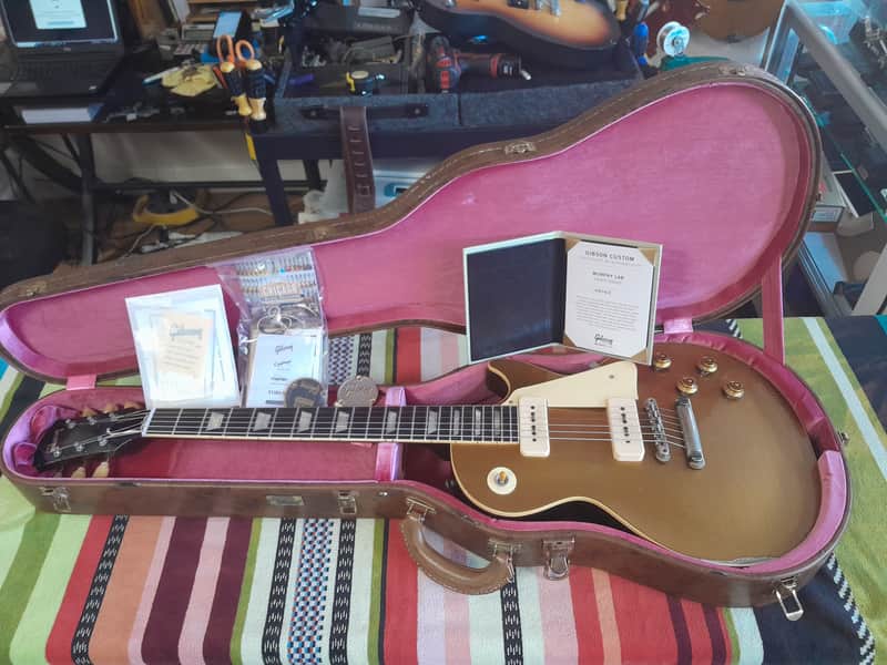 Gibson Custom Shop 1956 Reissue 2025 - Double Gold Utra Light Murphy Heavy aged Dark Back image 1