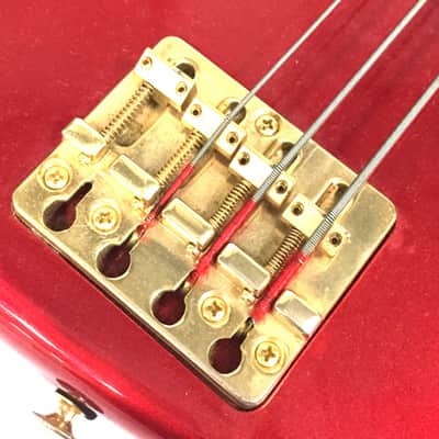 Aria Pro II RSB Deluxe I Lefty 1980s Red & Gold : Left-handed bass image 6