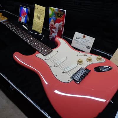 Fender Strat Plus Deluxe-1989 - Dusty Rose- RARE RARE Finish--with Rosewood- Wilkinson Nut- TBX- Lace Sensors- image 2