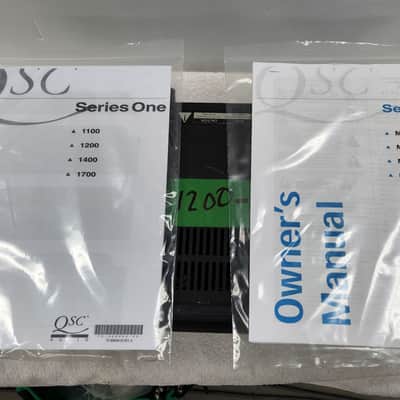 QSC Vintage Series One Model 1200, 100 watts 8 Ohms, Convection (No Fan) made in USA image 4