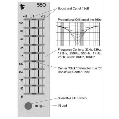 API 560 Graphic Equalizer (500 Series Module) image 3