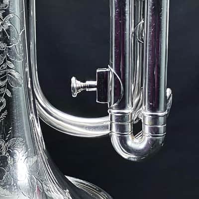 BOOSEY & Co. SOLBRON CLASS A CORNET SILVER PLATED 1911-1916 - S image 12