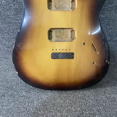 Solid Basswood HH Guitar Sunburst Body image 4
