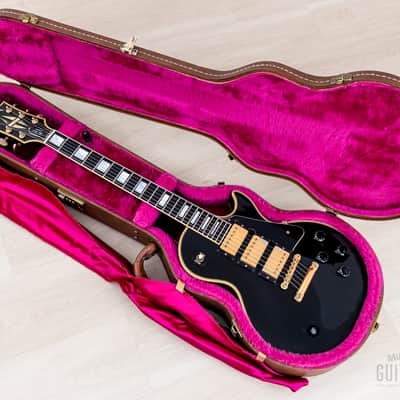 1992 Gibson Pre-Historic '57 Les Paul Custom 3 Pickup Black Beauty w/ 57 Classic PAFs, Case image 21