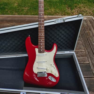 Fender American Standard Stratocaster 1995 USA – Candy Apple Red – TBX – Fresh Setup image 1