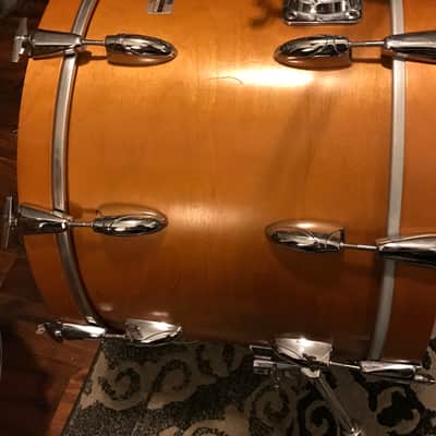 Vintage Yamaha 9000 Series Drum Set in Real Wood Satin - 14x22, 16x16 & 9x13  Pre-Recording Custom image 3