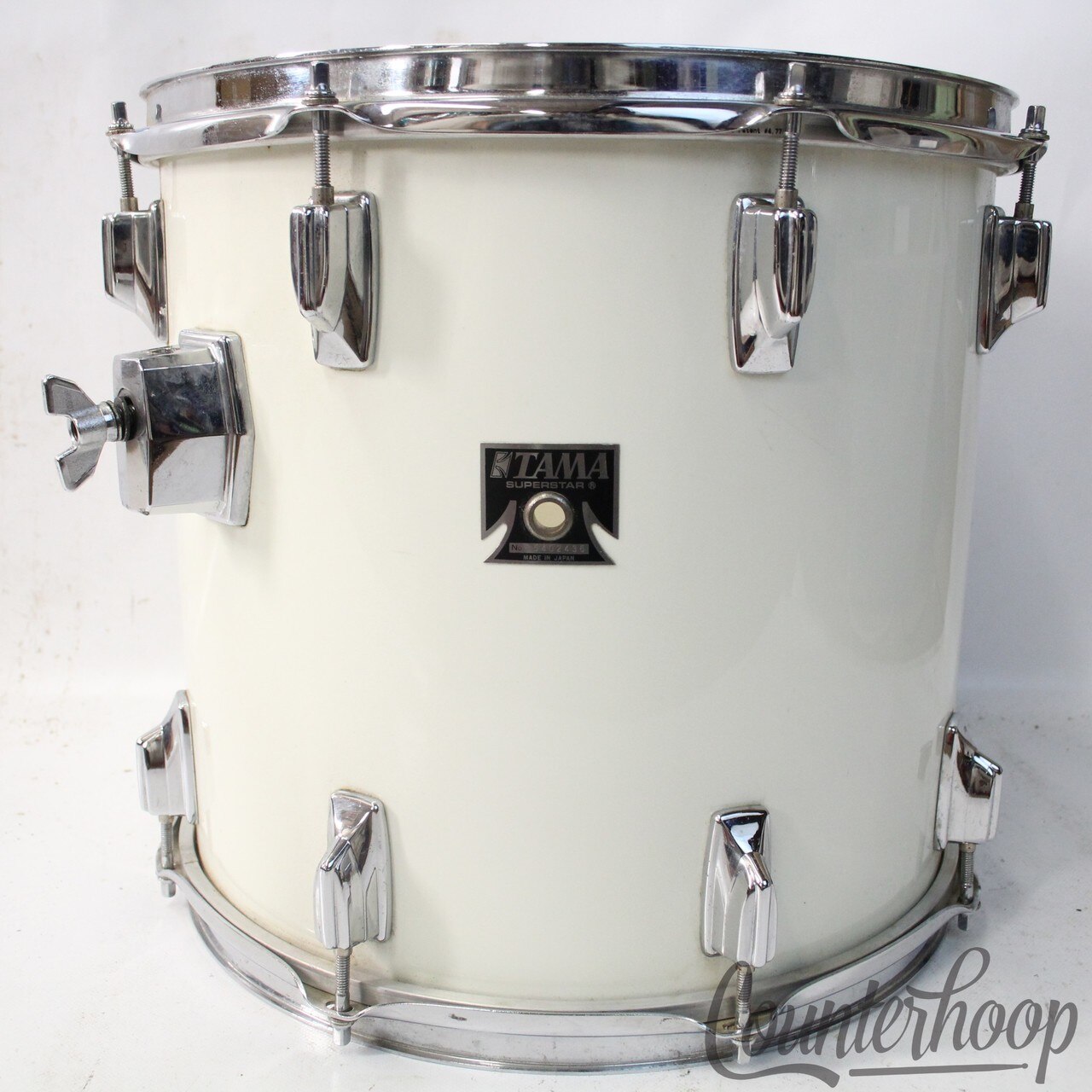 Tama 14x13" Superstar"Piano White"Rack Tom Drum Made In Japan Vintage 80s Star* — main photograph