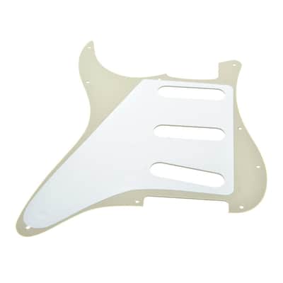 11 Hole ST/Strat Style Guitar Pickguard Bridge Reversed ST Pickguard for Jimi Hendrix Stratocaster/Strat Aged White image 2