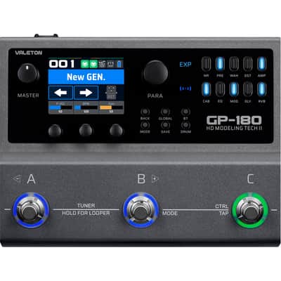 Immagine Valeton GP-180 Guitar Multi Effects Processor, 3 Footswitch Pedal, Built-in Battery - 1