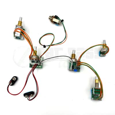 Mike Pope Flex Core Bass Preamp - (FC89PP) 2 Pickups - 5 knob (VolPP-BL-Hi Mid/Lo Mid Stack-Bass-Treble)