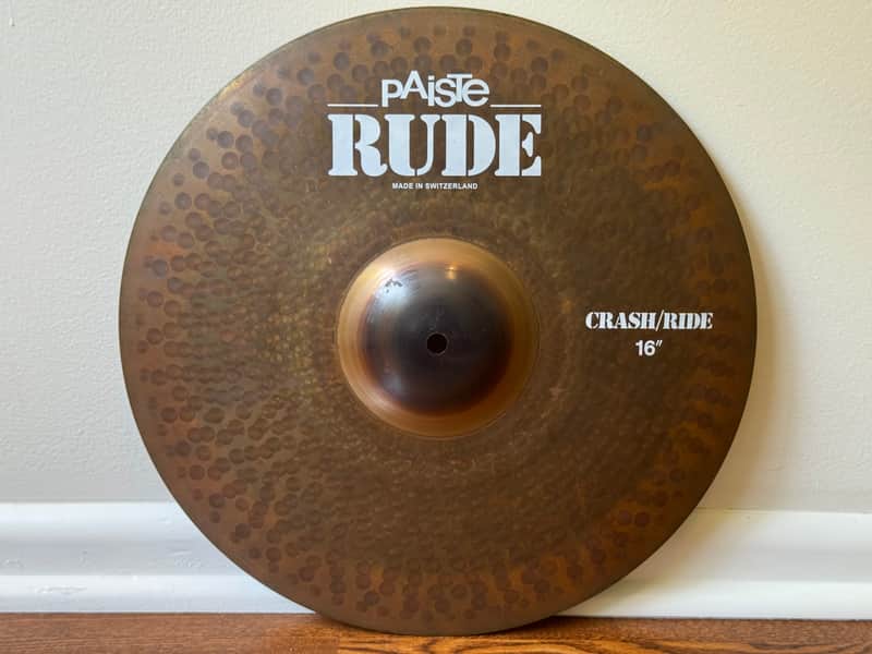 Paiste 16" RUDE Crash/Ride Cymbal 2011 image 1