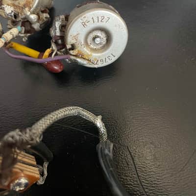 Gibson 1967 ES 335 SG Control Harness Volume Tone Pots Caps 3 Way and Jack 1960's image 5