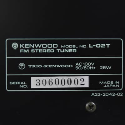 Kenwood L-02T FM Stereo Tuner w/ Original Box In Near Mint Condition image 15